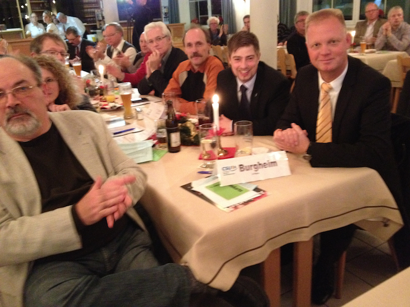 Die Burgheimer CSU bei der Kreisdelegiertenversammlung 2013